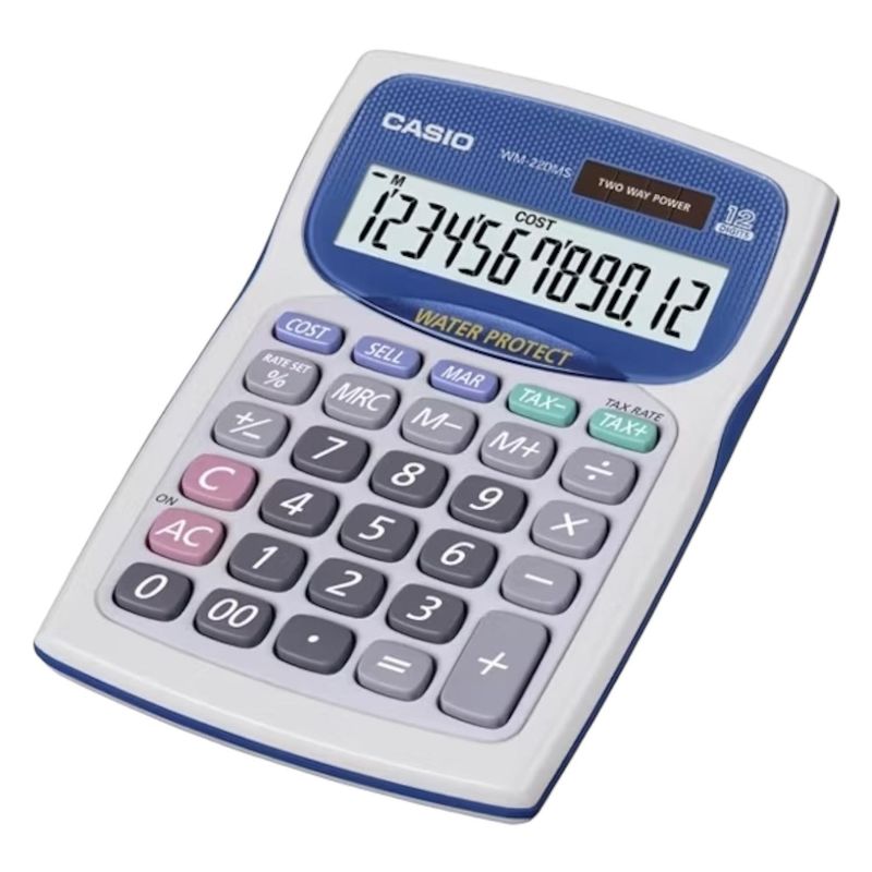 CASIO - CALCULADORA CASIO modelo WM-220MS-WE-S-DH