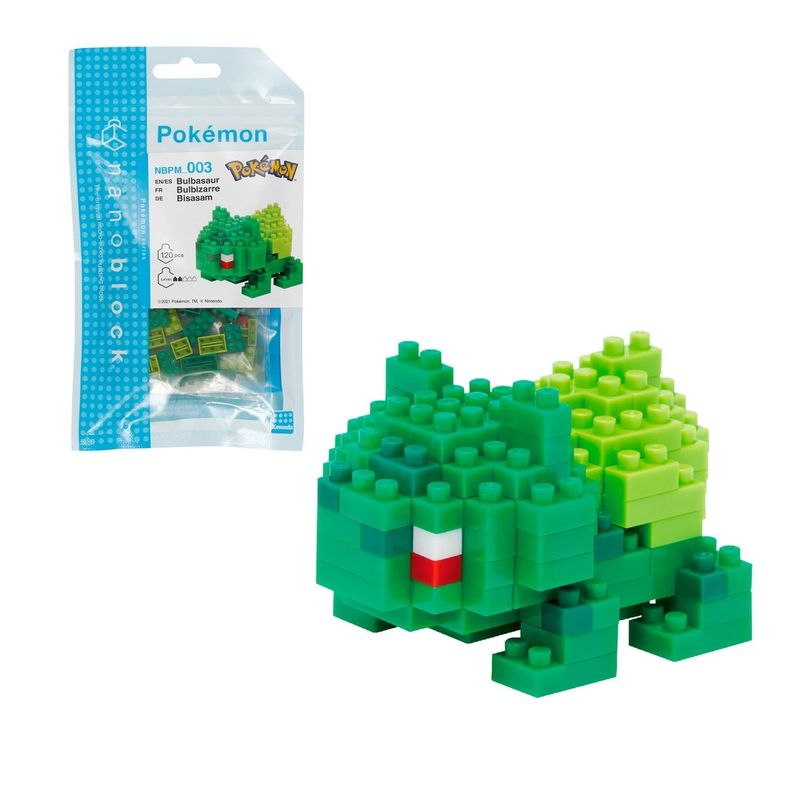 ANSALDO - FIGURA NANOBLOCK SERIE POKEMON DE BANDAI - BULBASAUR