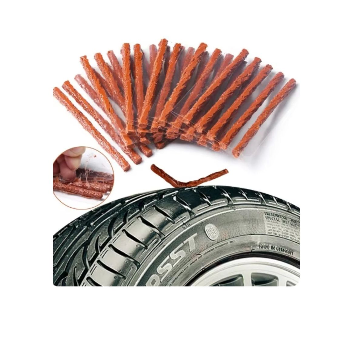 GENERICO - BARRA DE GOMA REPARACION NEUMATICO  TARUGO