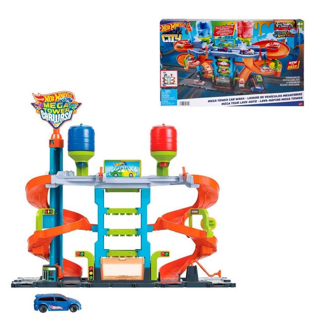 HOT WHEELS - HOT WHEELS CITY AUTOLAVADO MEGA TORRE