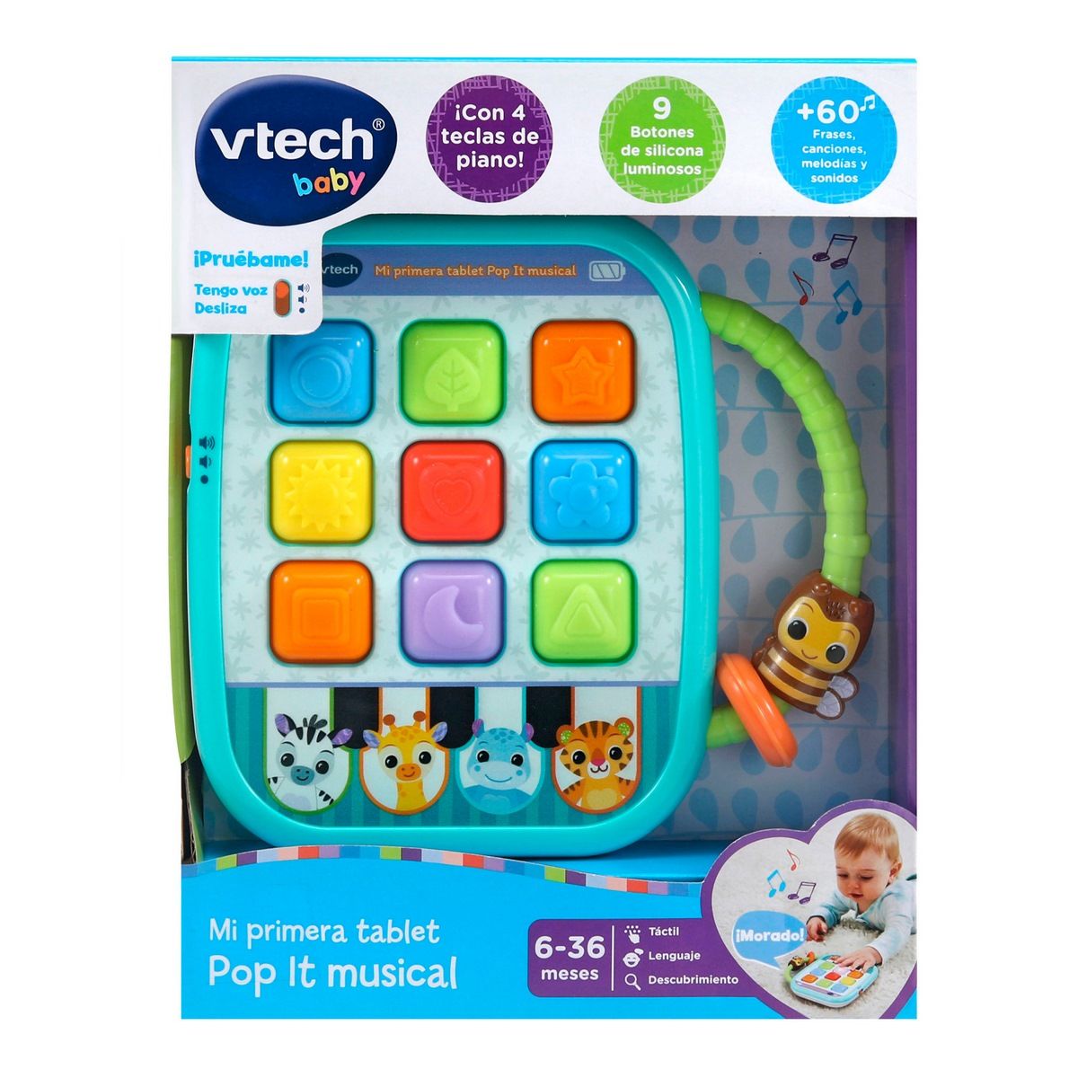 VTECH - Tablet musical VTECH para bebé con luces y sonidos