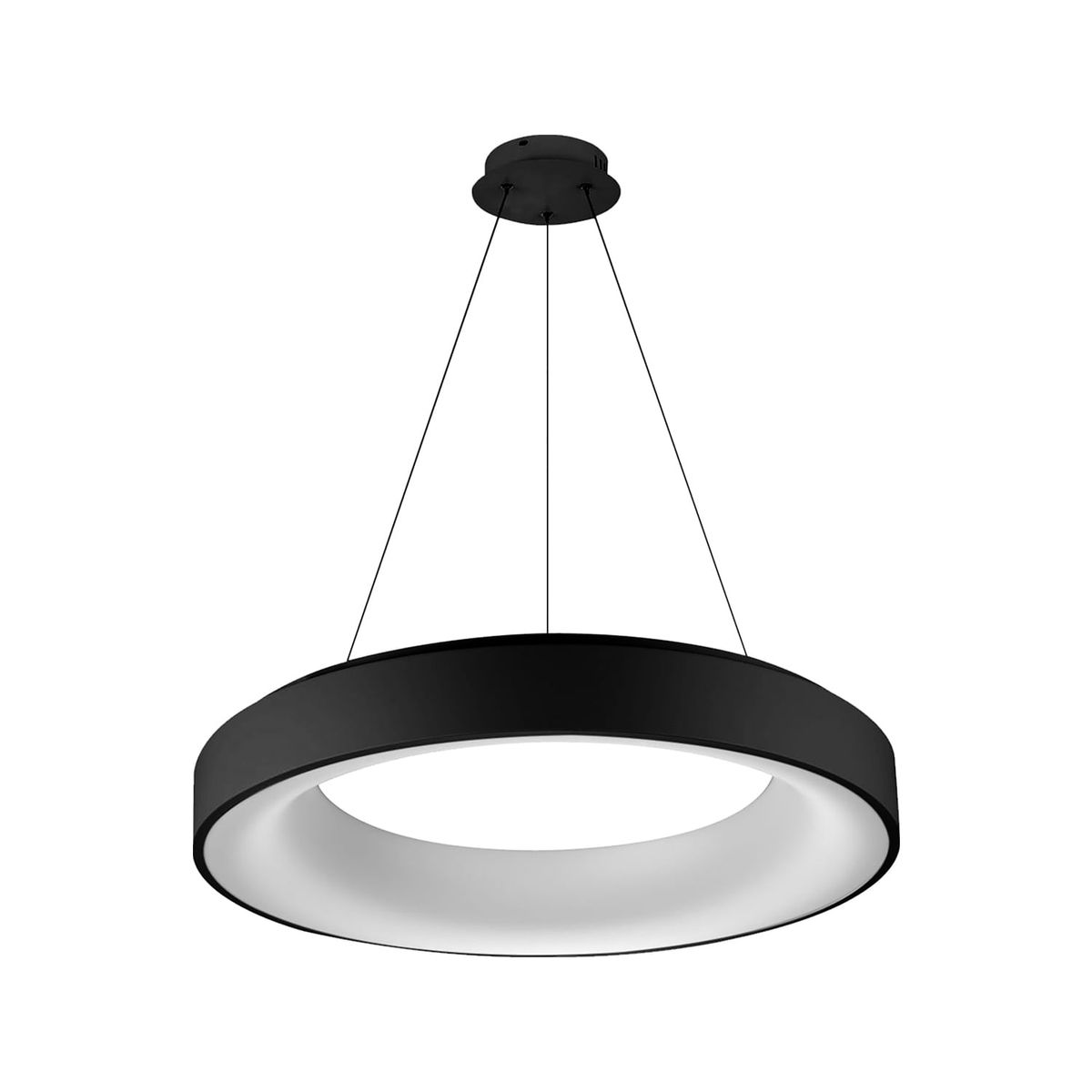 LED STUDIO - LÁMPARA COLGANTE LED STUDIO AIR 55W LUZ CÁLIDA ARO Ø60 NEGRO