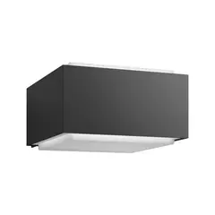 PHILIPS - APLIQUÉ MURO HEDGEHOG IP44 (SIN AMPOLLETA E27) NEGRO