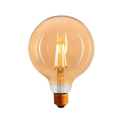 LED STUDIO - AMPOLLETA G125 GLOBO FILAMENTO 6W LZ CÁLIDA ÁMBAR