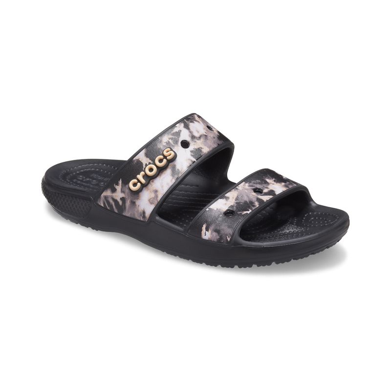 CROCS - Sandalia Crocs Classic Bleach Dye Unisex Black