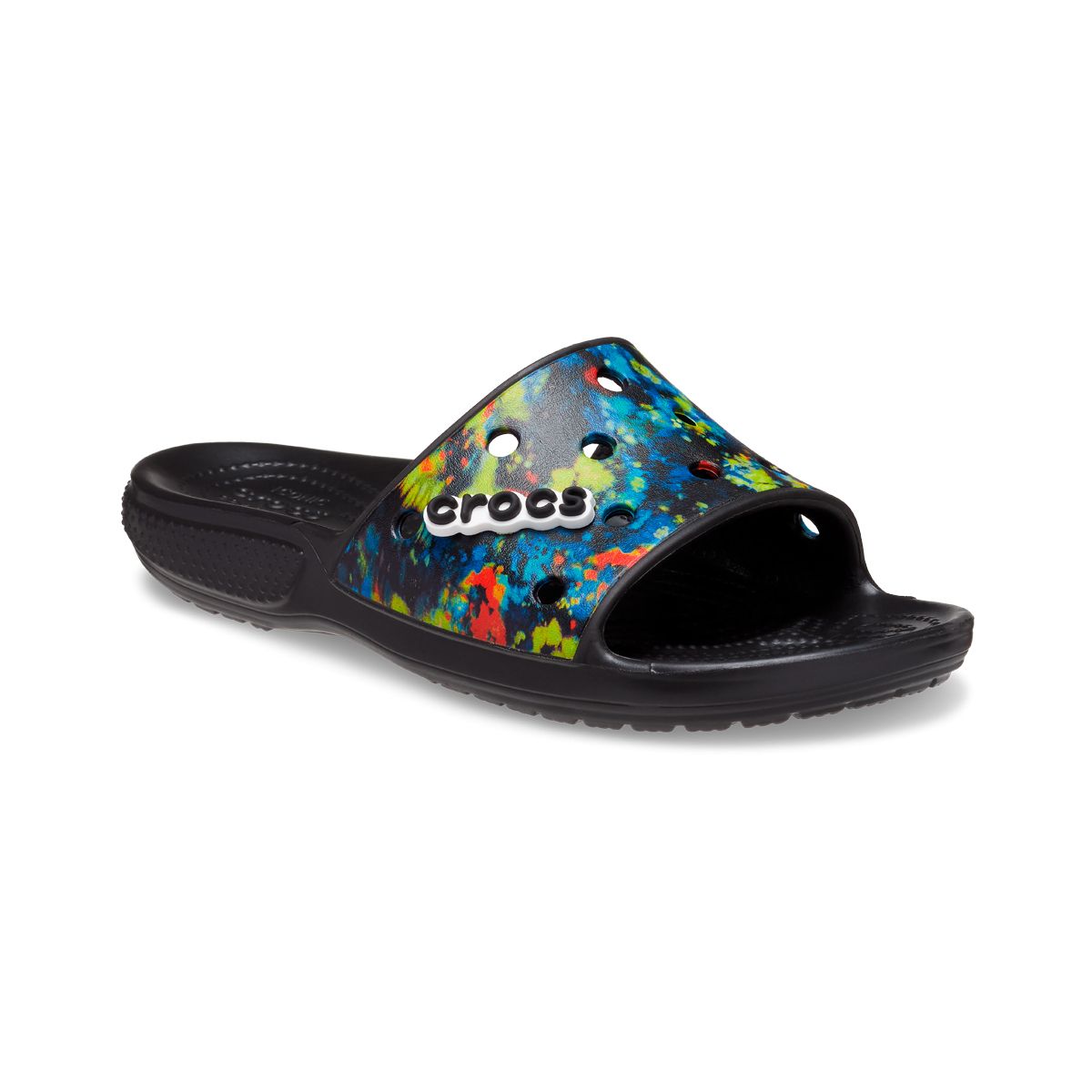 CROCS - Sandalia Crocs TieDye Grph Sld Unisex Black/Multicolor
