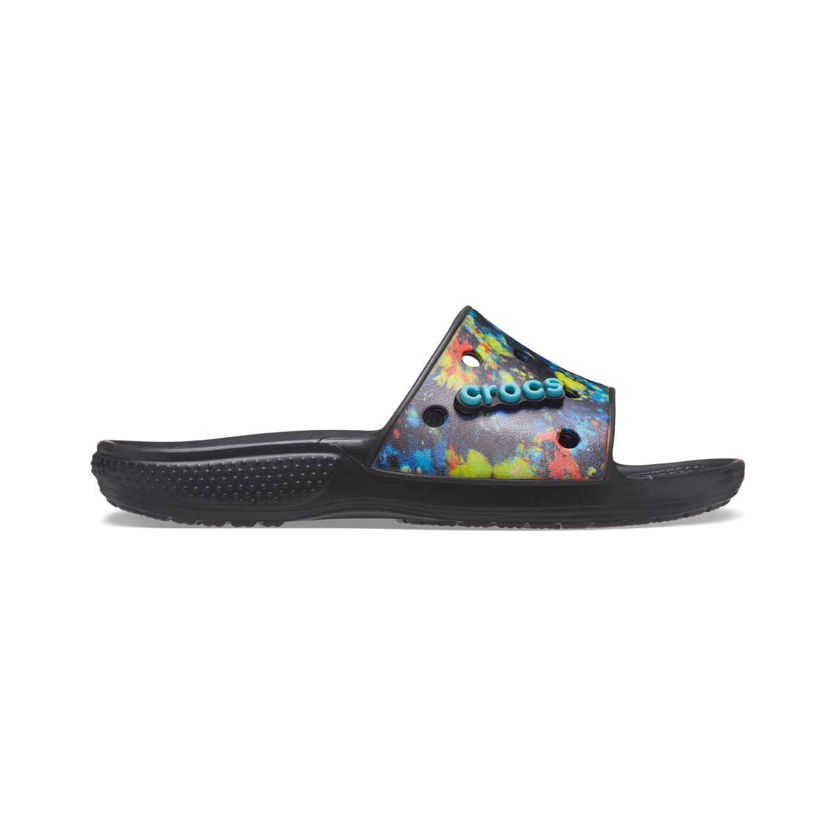 CROCS - Sandalia Crocs TieDye Grph Sld Unisex Black/Multicolor