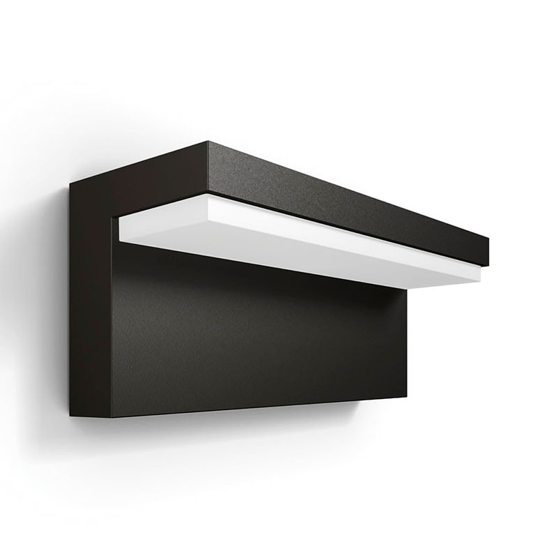 PHILIPS - APLIQUÉ MURO PHILIPS BUSTAN 2 X 4.5W LC IP44 GRIS OSCURO