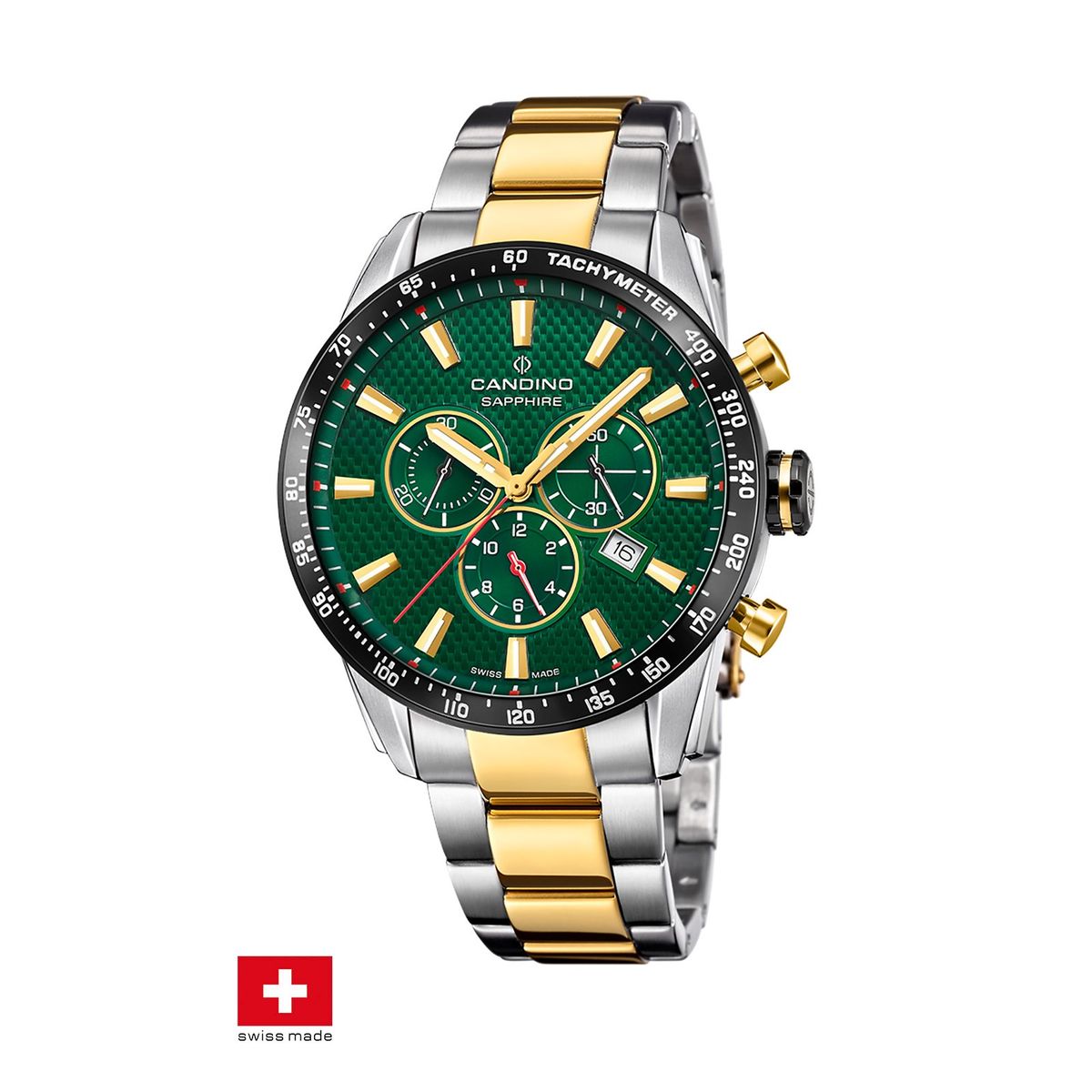 CANDINO - Reloj C4748/3 Candino Swiss Verde Hombre Couple Classic