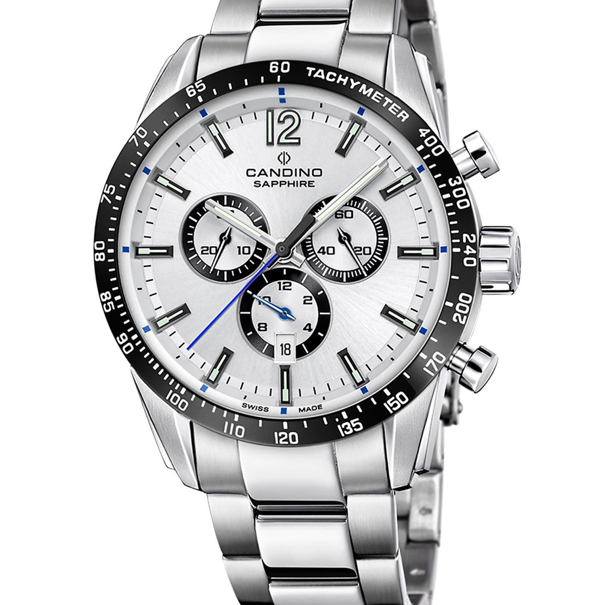 CANDINO - Reloj C4757/1 Candino Swiss Blanco Hombre Couple Classic