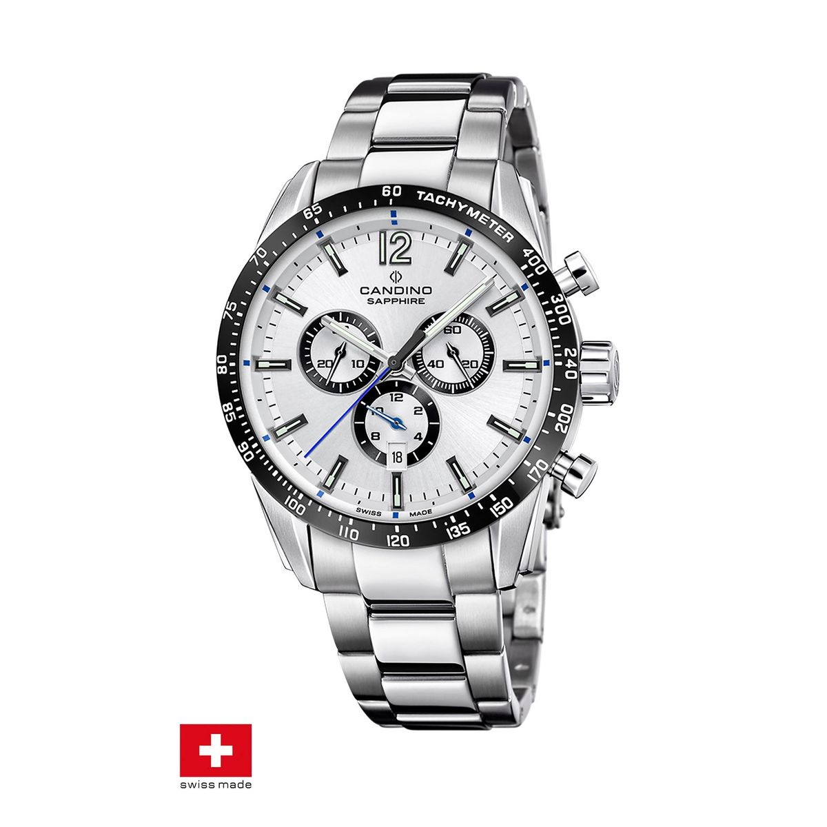 CANDINO - Reloj C4757/1 Candino Swiss Blanco Hombre Couple Classic