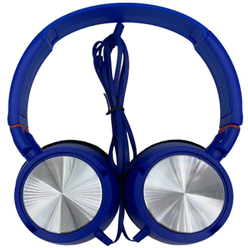 IMPORTCLICK - Audífono Plus Extra Bass Azul Con Cable