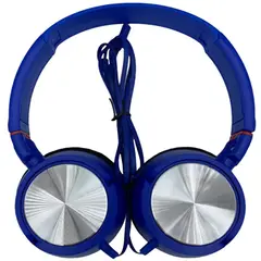 IMPORTCLICK - Audífono Plus Extra Bass Azul Con Cable