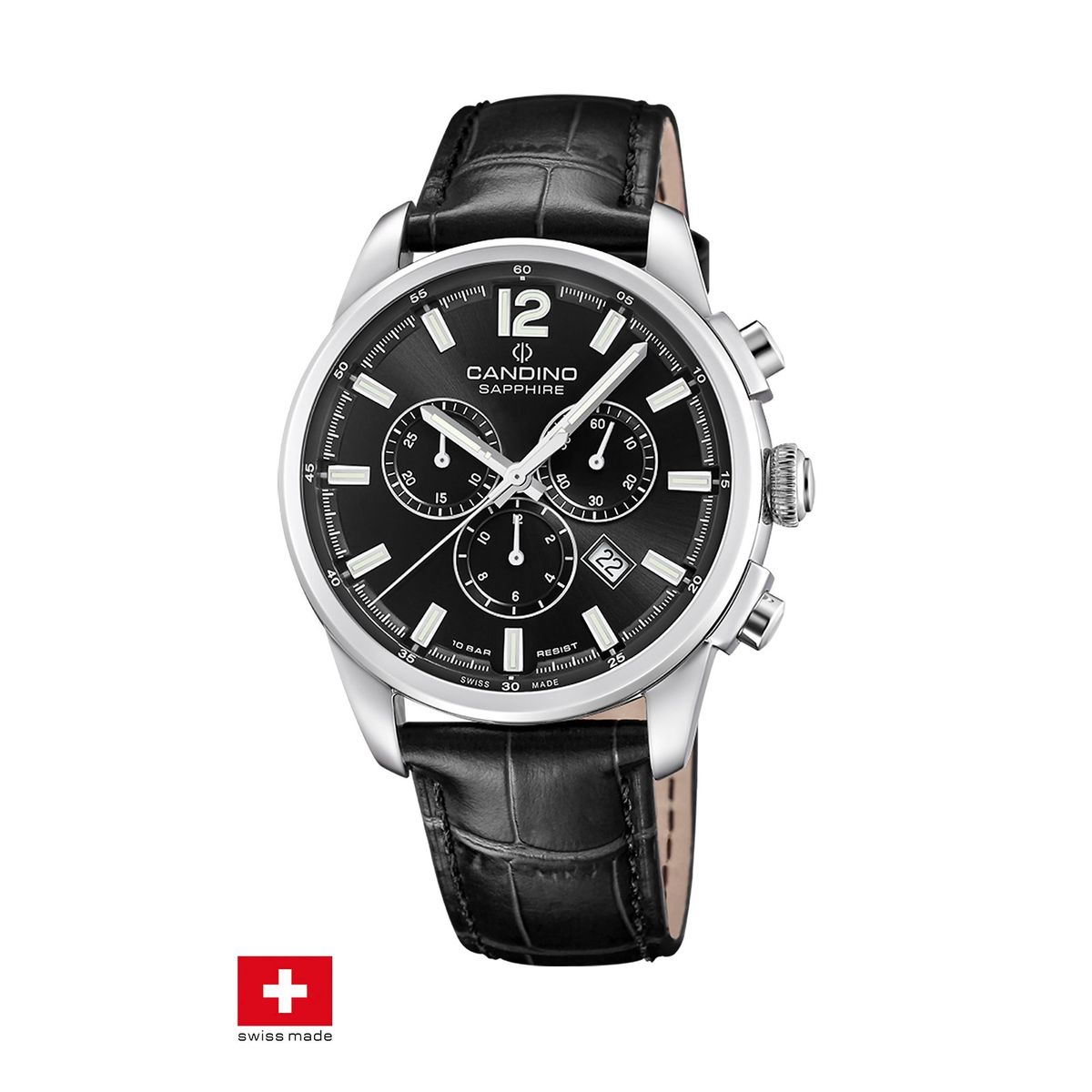 CANDINO - Reloj C4745/6 Candino Swiss Negro Hombre Couple Classic