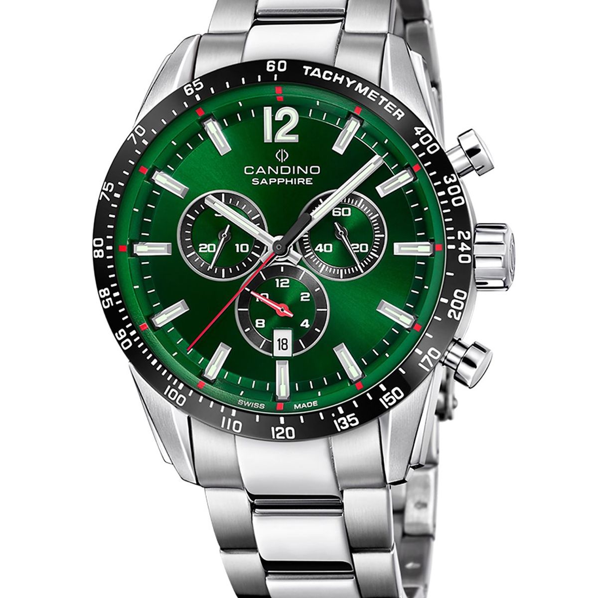 CANDINO - Reloj C4757/3 Candino Swiss Verde Hombre Couple Classic