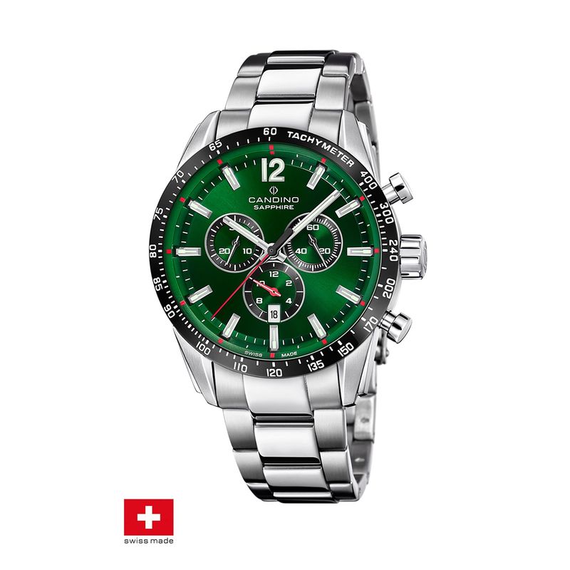 CANDINO - Reloj C4757/3 Candino Swiss Verde Hombre Couple Classic
