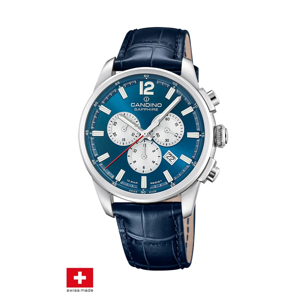 CANDINO - Reloj C4745/5 Candino Swiss Azul Hombre Couple Classic