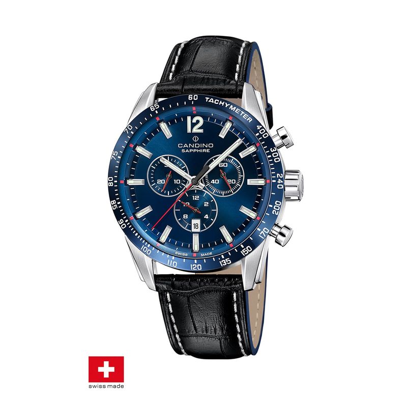 CANDINO - Reloj C4758/2 Candino Swiss Azul Hombre Couple Classic