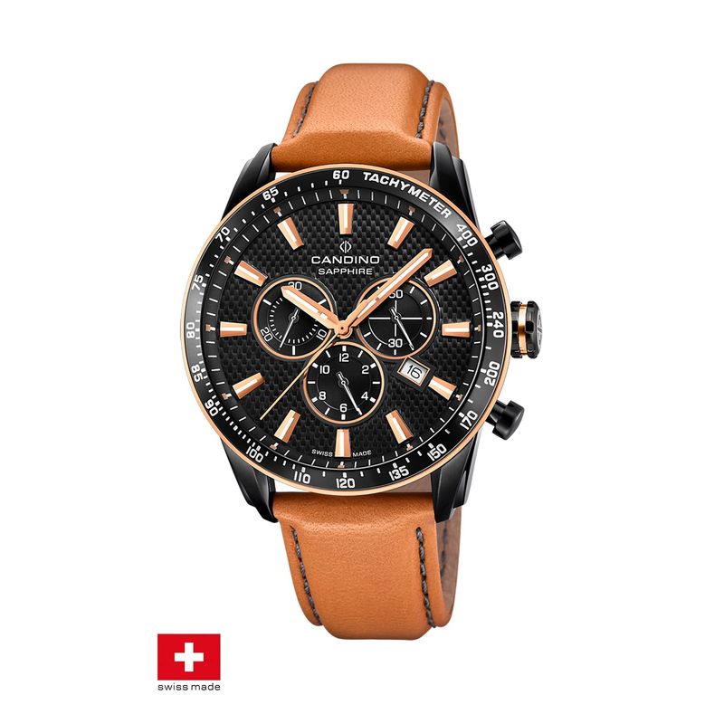 CANDINO - Reloj C4759/1 Candino Swiss Negro Hombre Couple Classic
