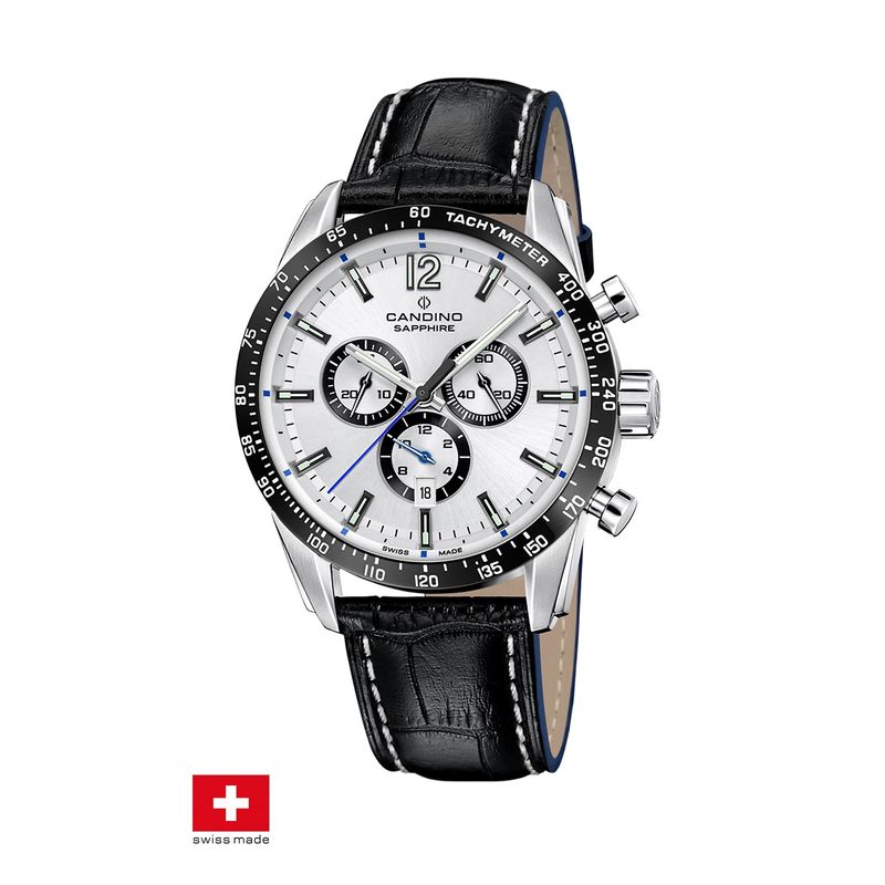 CANDINO - Reloj C4758/1 Candino Swiss Blanco Hombre Couple Classic