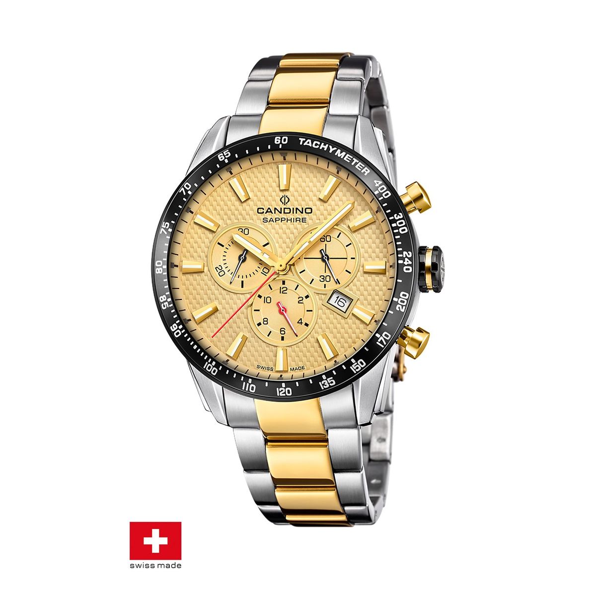 CANDINO - Reloj C4748/1 Candino Swiss Dorado Hombre Couple Classic
