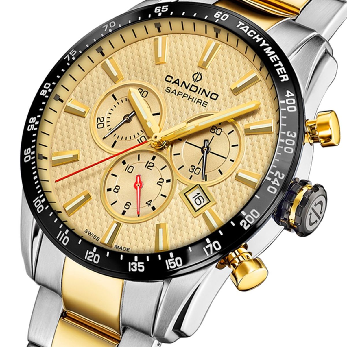 CANDINO - Reloj C4748/1 Candino Swiss Dorado Hombre Couple Classic