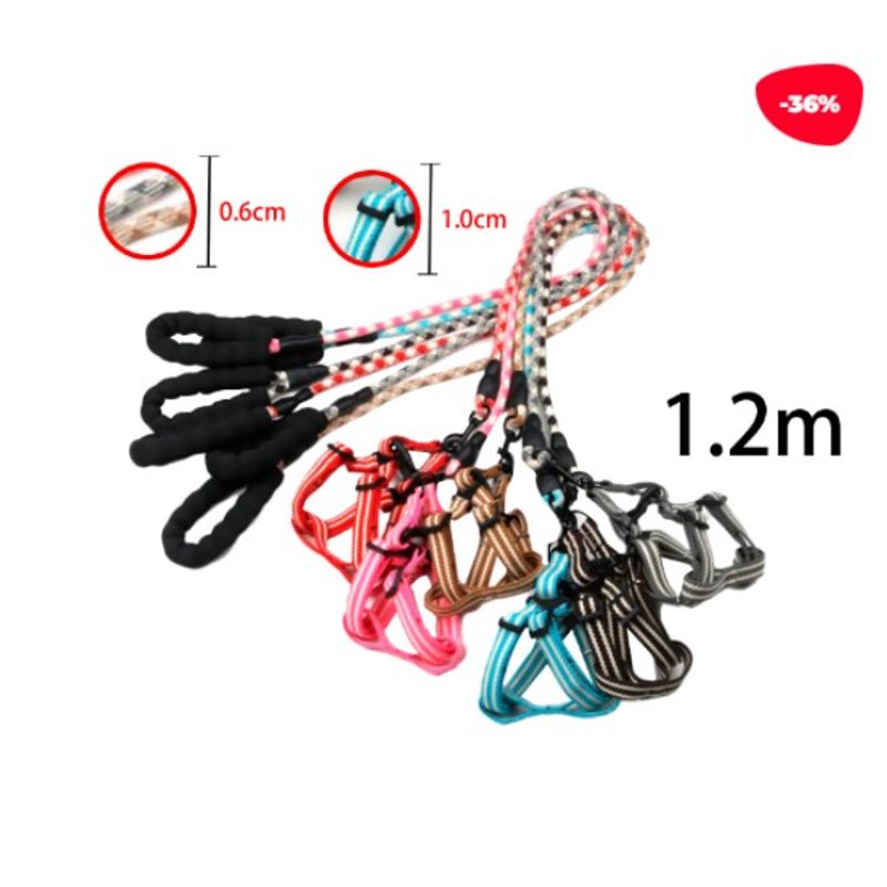 GENERICO - CORREA PARA MASCOTA COLOR LISO 12M  10CM 06CM