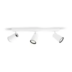 PHILIPS - Foco Pasley Spotlight Blanco x3 GU10 Ampolletas Cálido