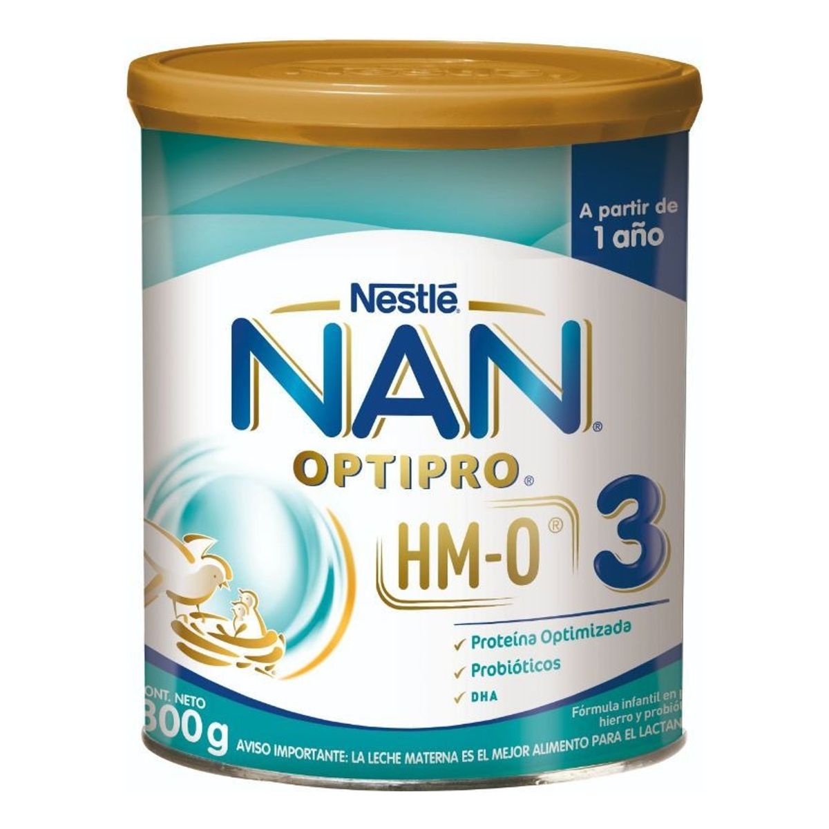 NAN - Leche Nan 3 Optipro Con Hmo 800g