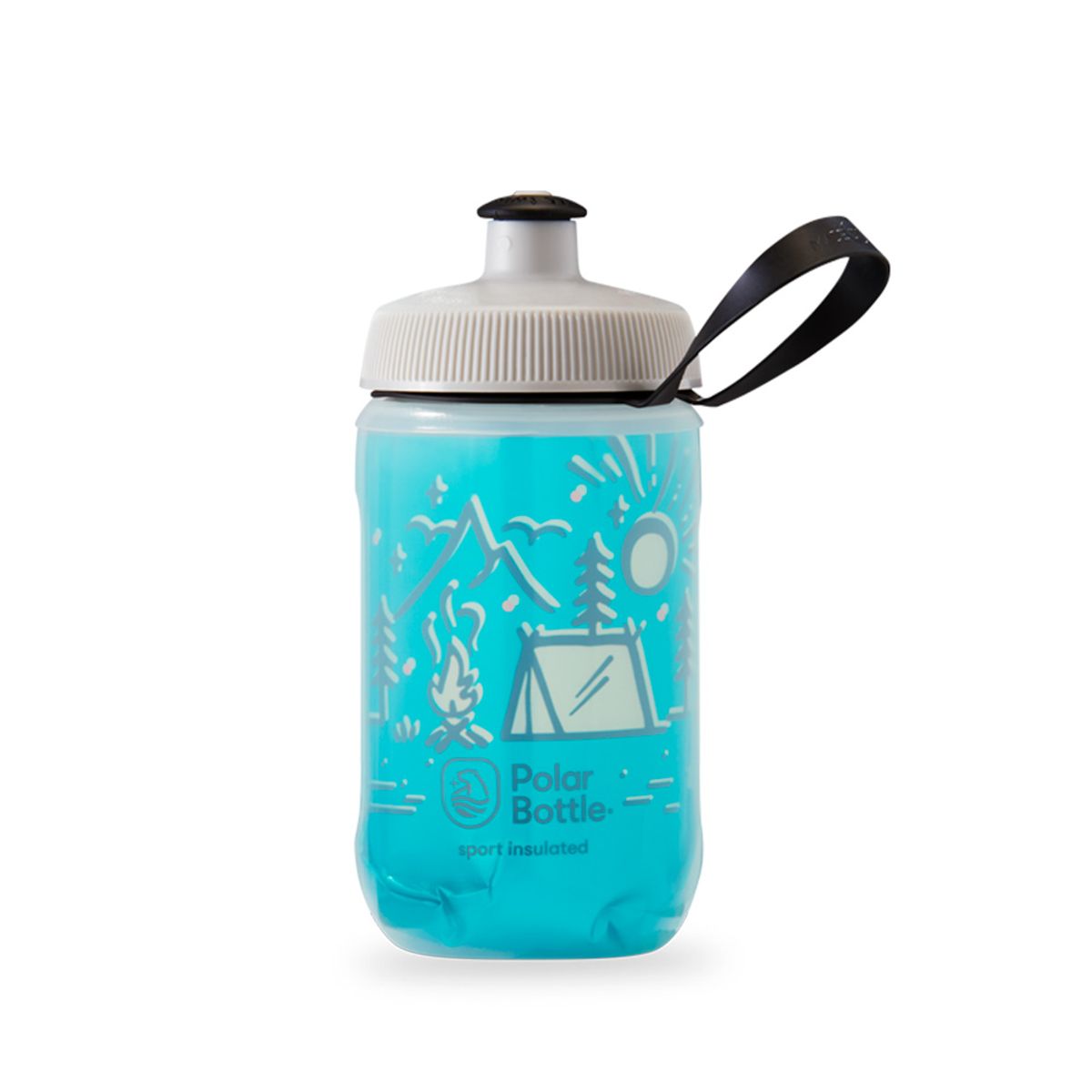 POLAR BOTTLE - BOTELLA DE AGUA POLAR KIDS CAMPFIRE 12oz TEAL