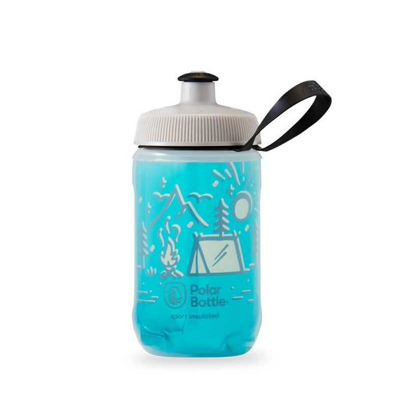 POLAR BOTTLE - BOTELLA DE AGUA POLAR KIDS CAMPFIRE 12oz TEAL