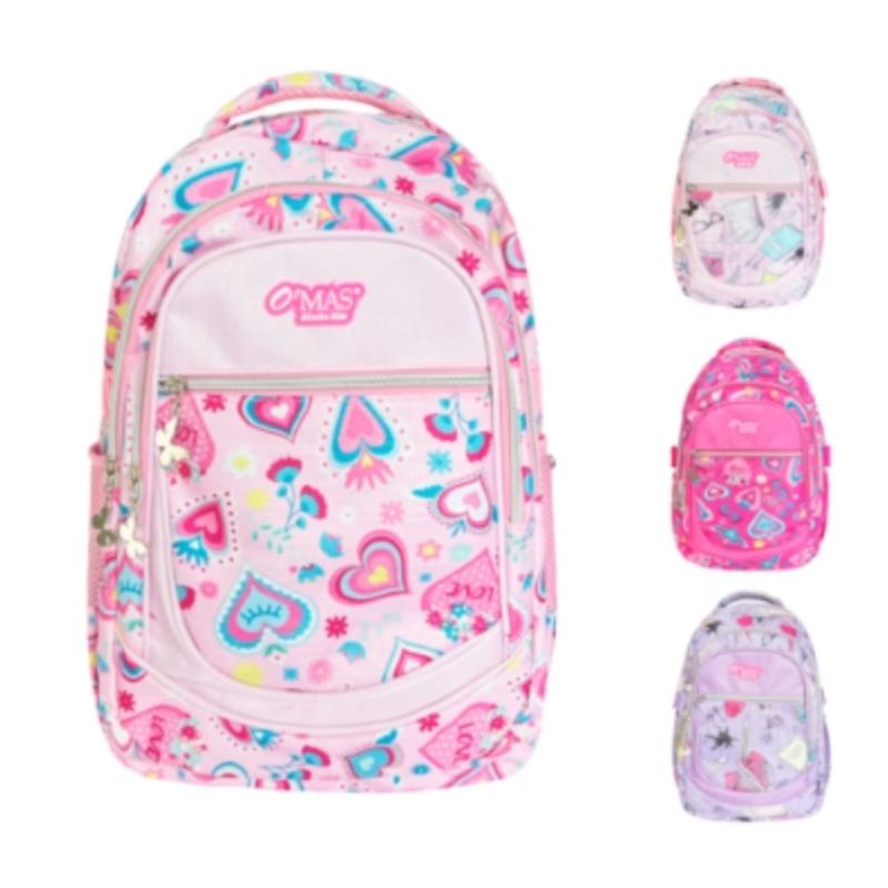 GENERICO - MOCHILA DE NIÑA CON ESTUCHE DE LAPICES 38X5X26X125CM