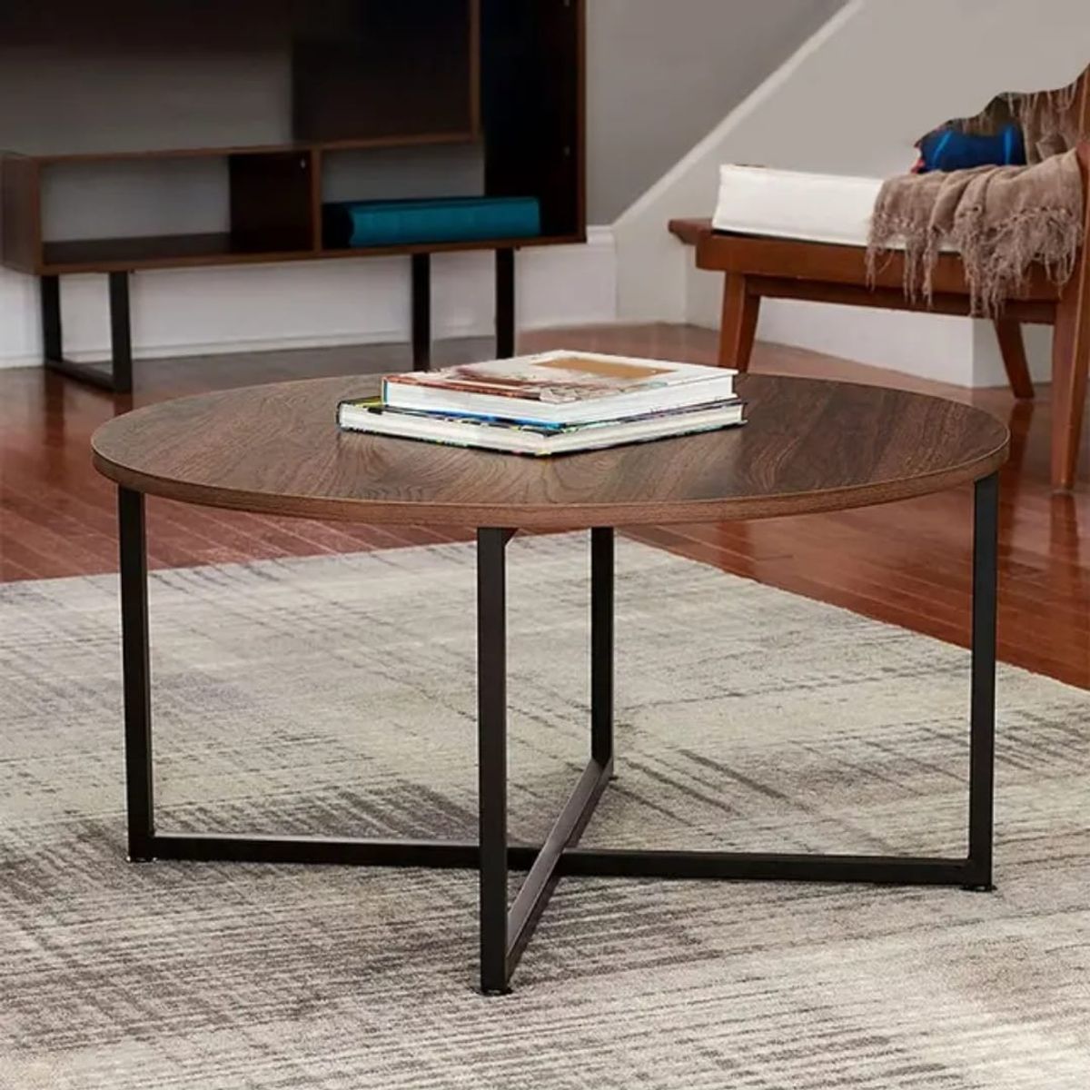 HABITA2 CHILE - Mesa de Centro 80cm Redonda OAK Café