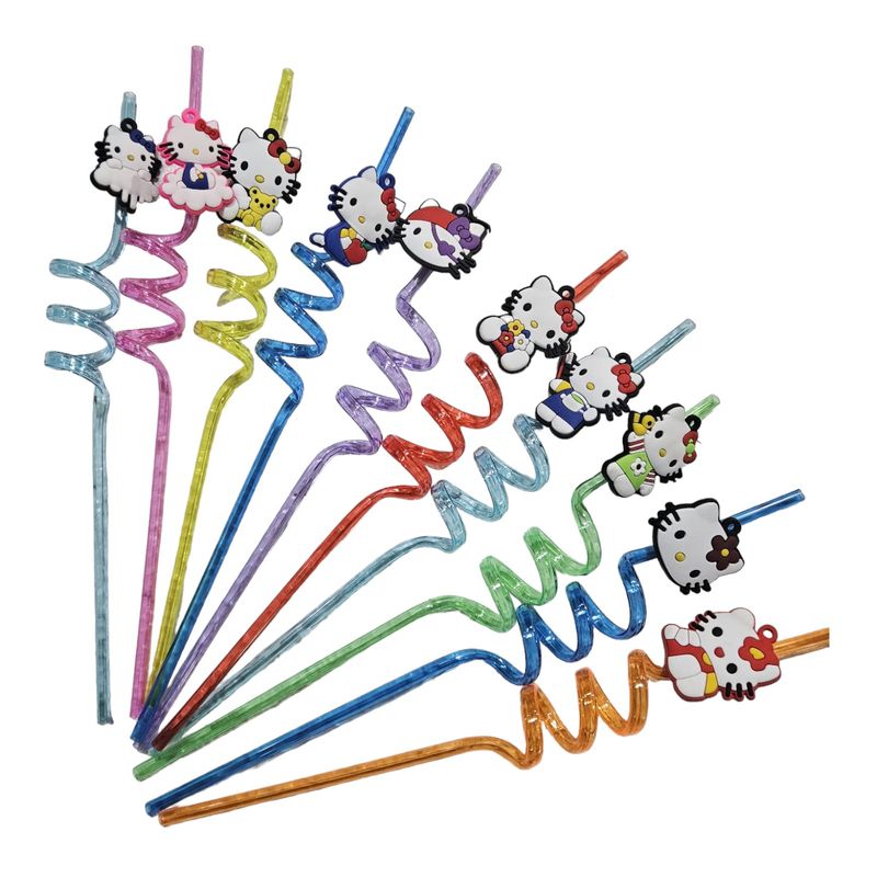GENERICO - Bombillas reutilizables para sorpresas hello kitty
