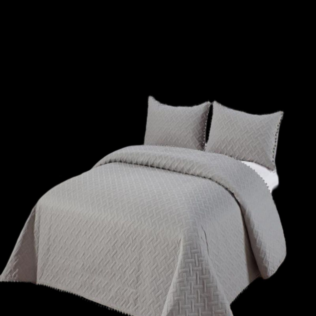 GENERICO - Cubrecama De Verano Con Pompones - Fresco y Elegantes 15P