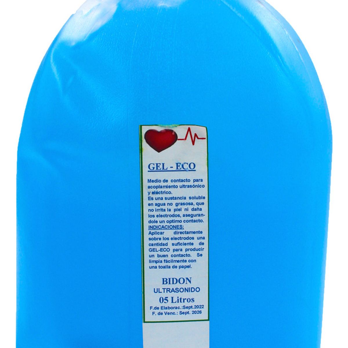 GENERICO - Gel Conductor Ultrasonido Dieco Gel Azul 5 Litros