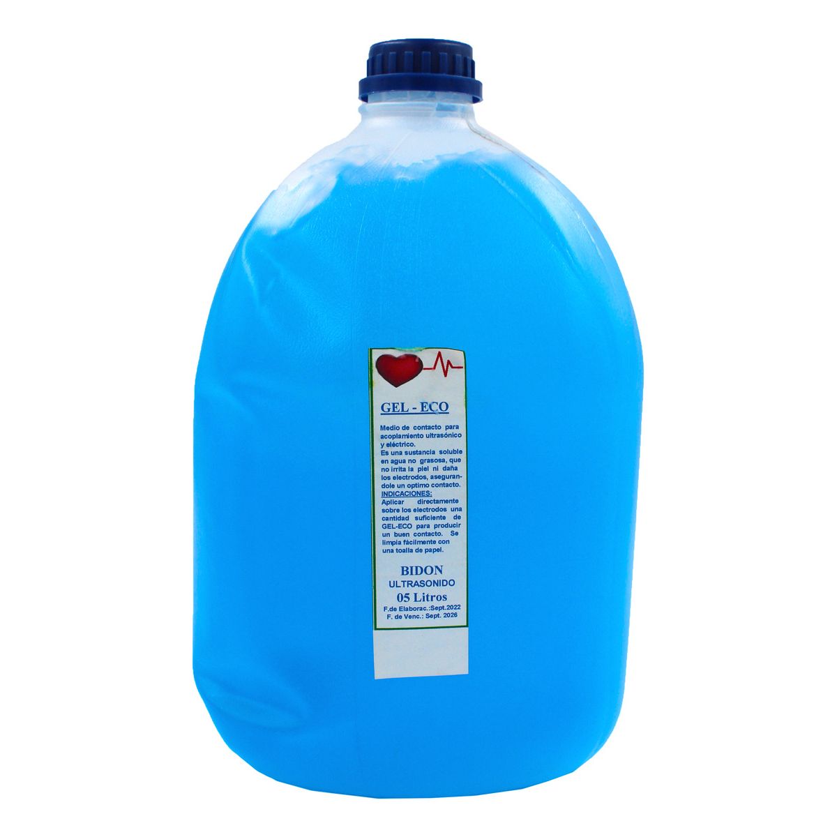 GENERICO - Gel Conductor Ultrasonido Dieco Gel Azul 5 Litros