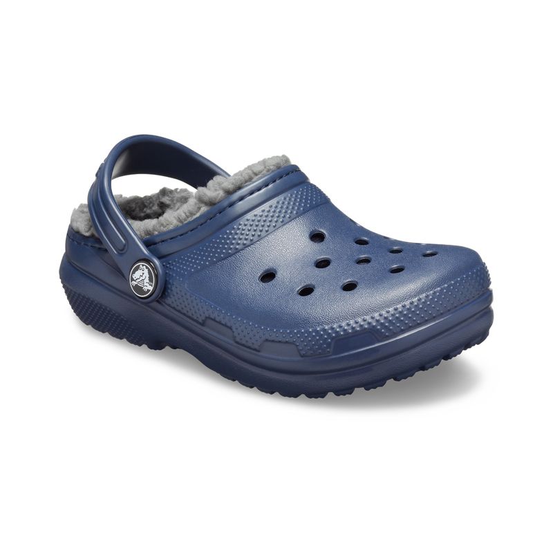 CROCS - Zueco Crocs Classic Lined Niño Navy/Charcoal