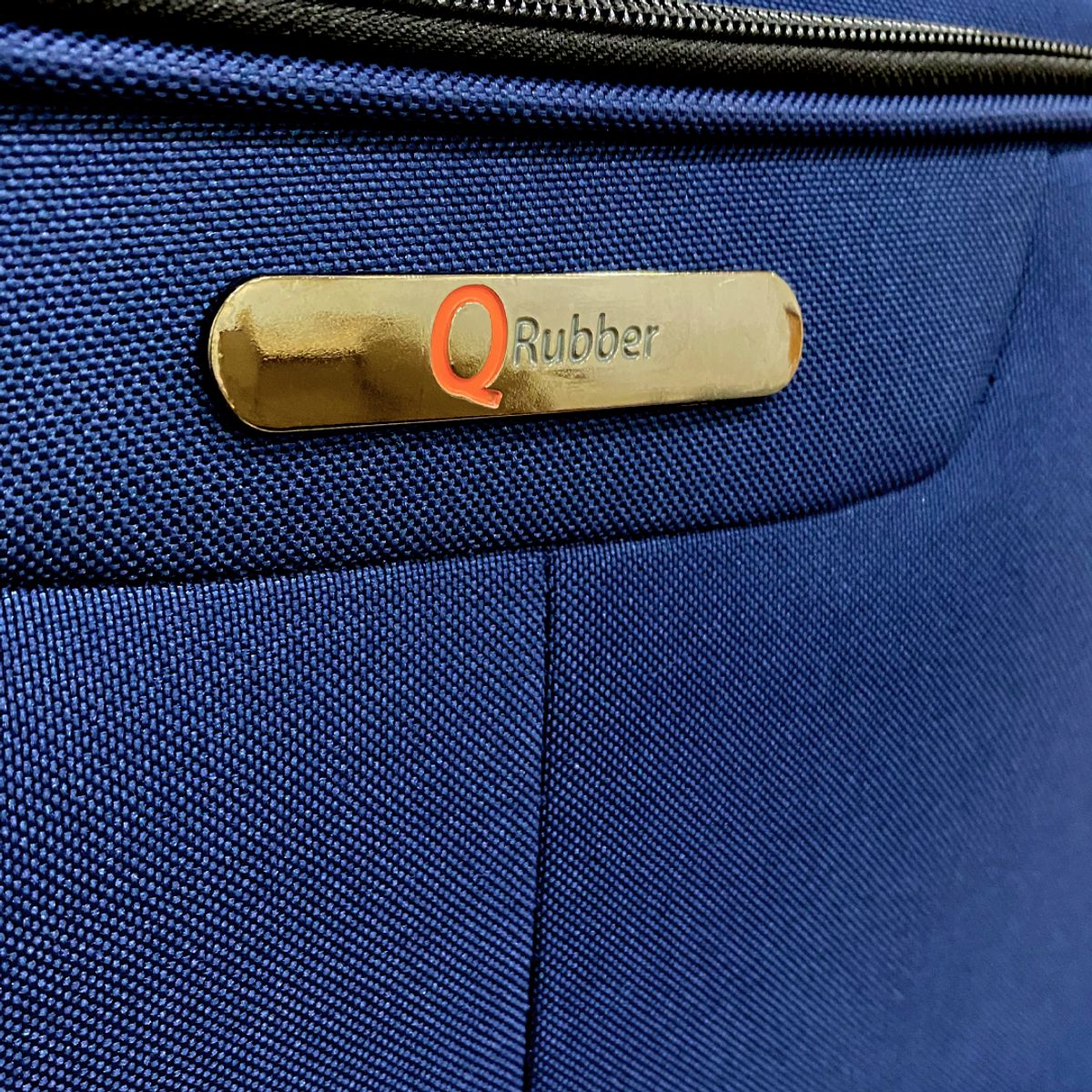 QRUBBER - Set Tres Maletas De Tela Azul QRubber