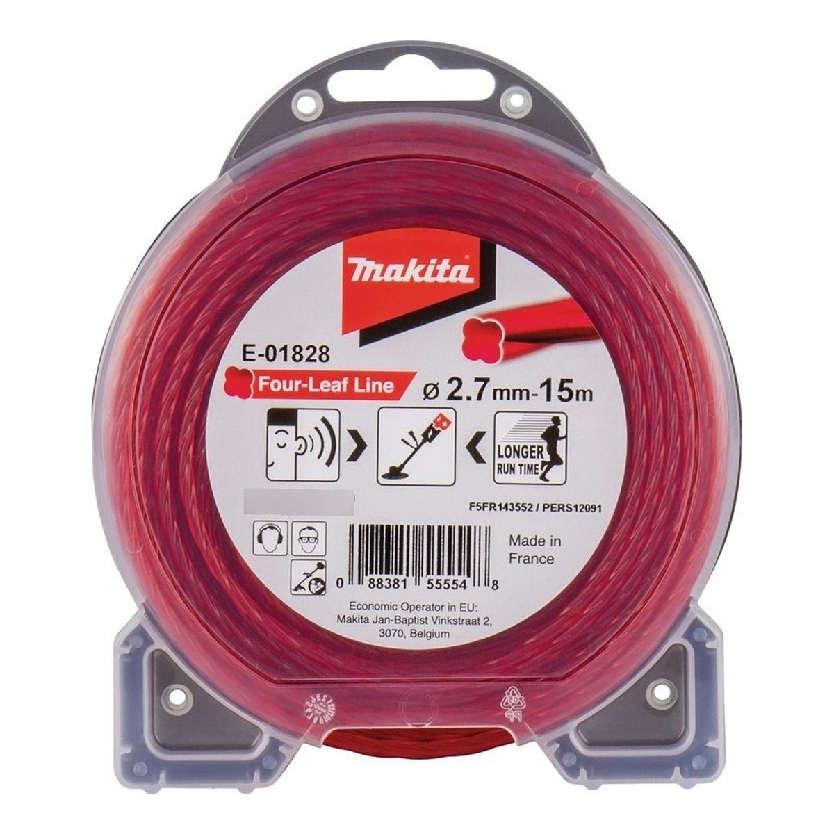 MAKITA - Hilo Nylon Estriado Orilladora 2.7mmx15m - Makita
