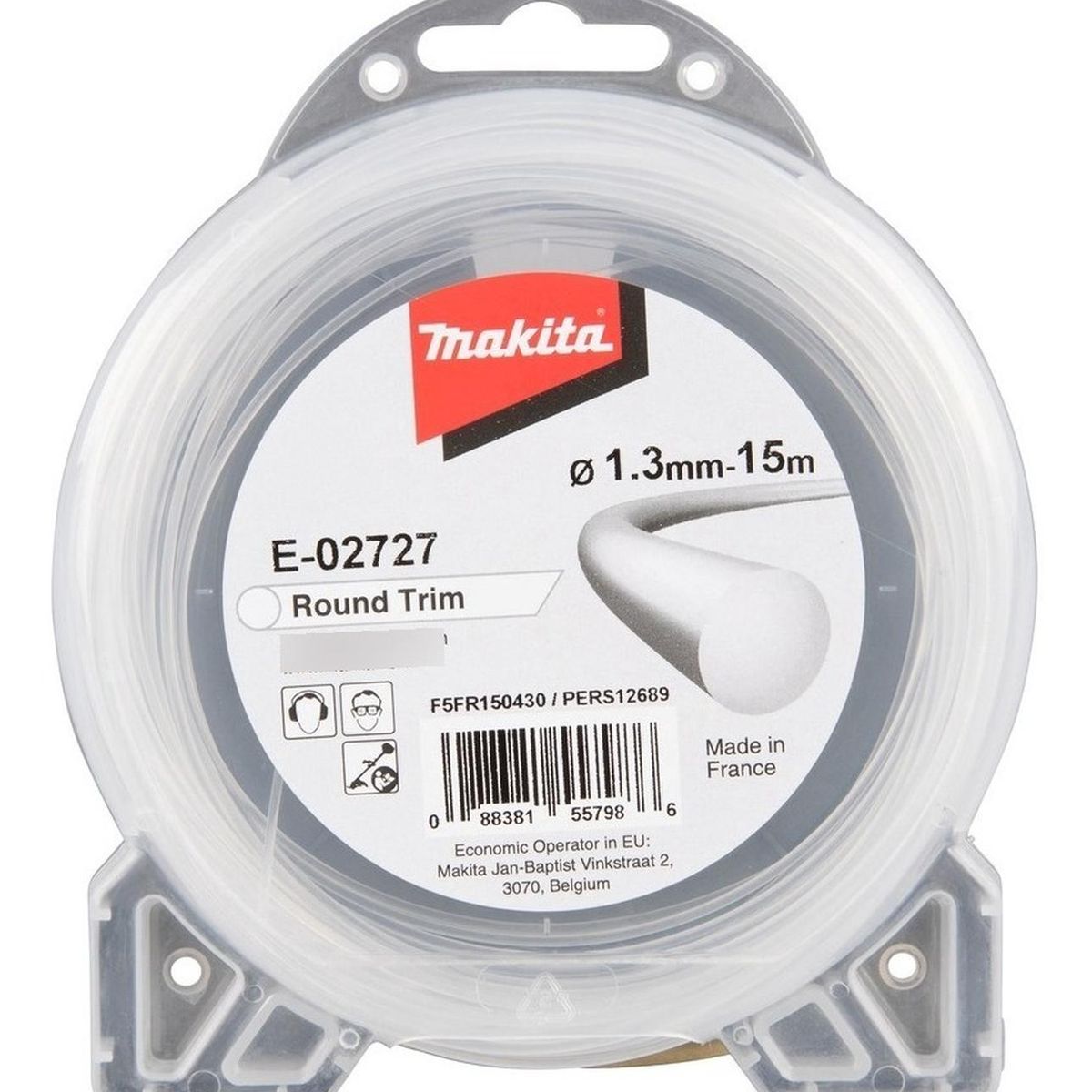 Hilo Nylon Redondo 1.3mm X 15m Orilladora Makita E-02727, marca MAKITA - Foto Principal