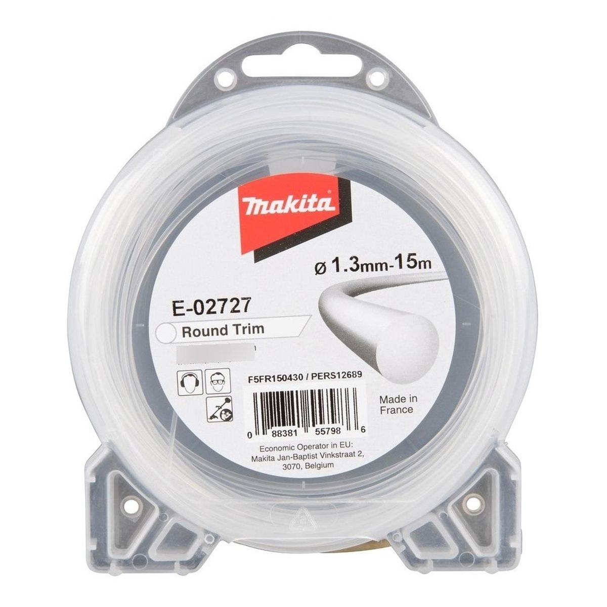 Hilo Nylon Redondo 1.3mm X 15m Orilladora Makita E-02727, marca MAKITA - Foto Principal