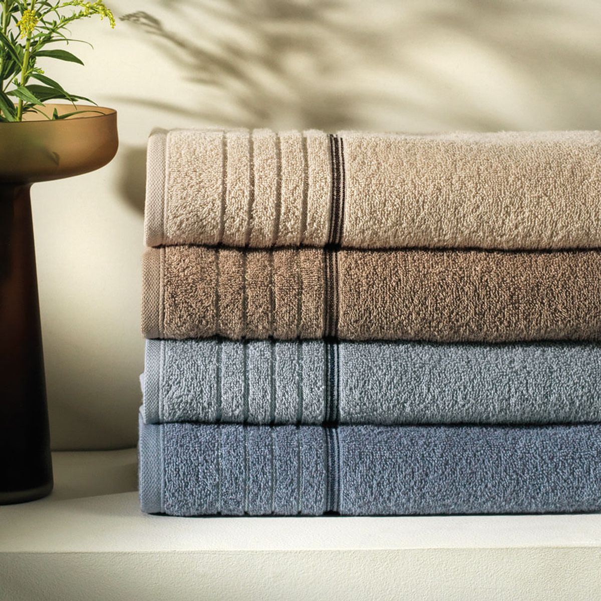 KARSTEN - Toalla de mano Karsten Bressan 380gr 48x80 cm Taupe