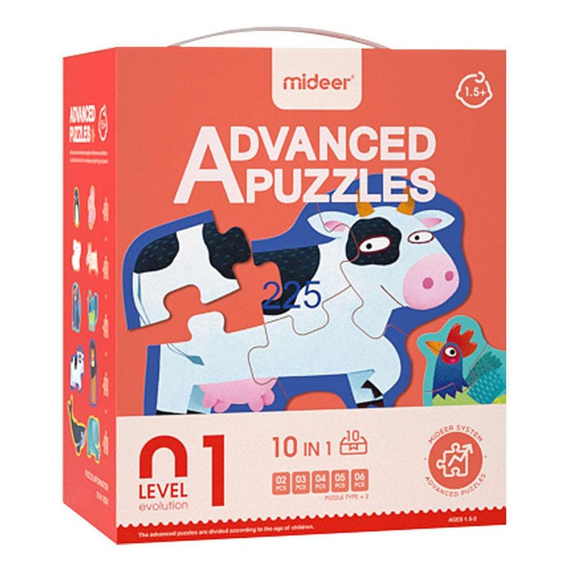 IMPORTCLICK - Puzzle Infantil 4 en 1 Nivel 1 Animal