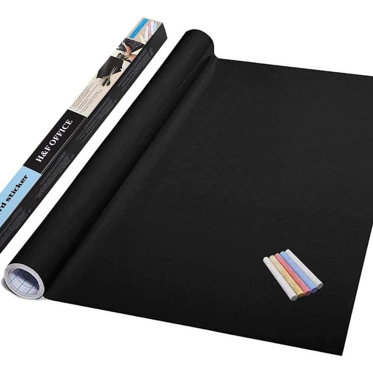 IMPORTCLICK - Pizarra Pared Adhesiva 200 CM x 45 CM Negra