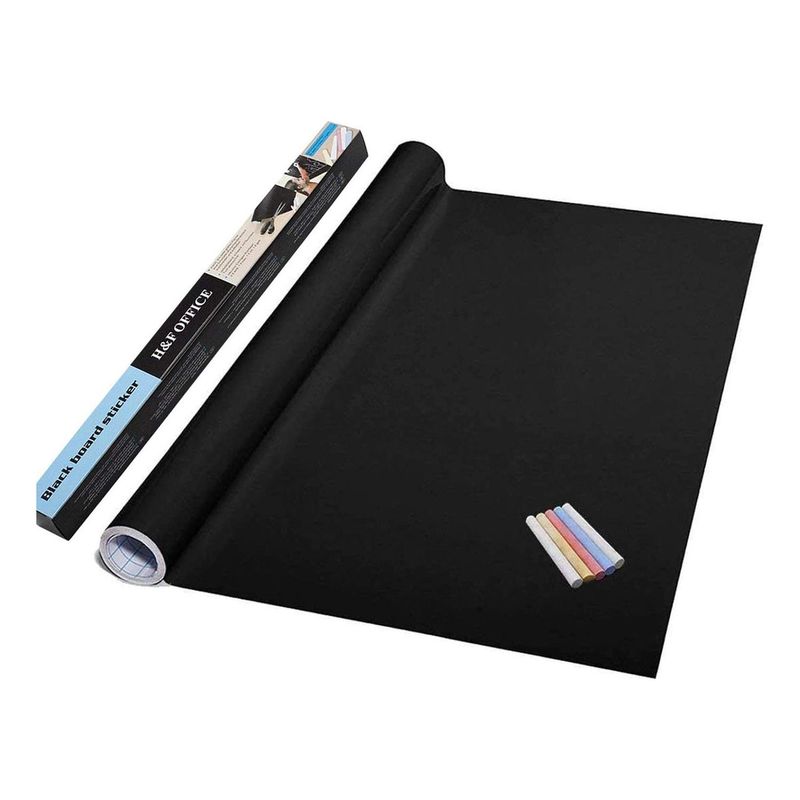IMPORTCLICK - Pizarra Pared Adhesiva 200cm x 45 cm Negra