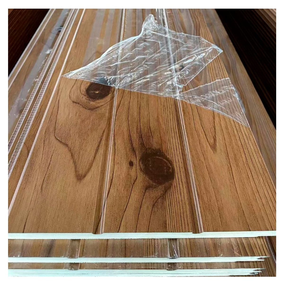 GENERICO - Kit 10 Planchas Siding Metal Extra Grosor 20 mm Color Oregón