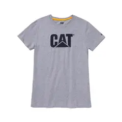 CAT - Polera Manga Corta Mujer WomenS Tm Logo Tee Gris