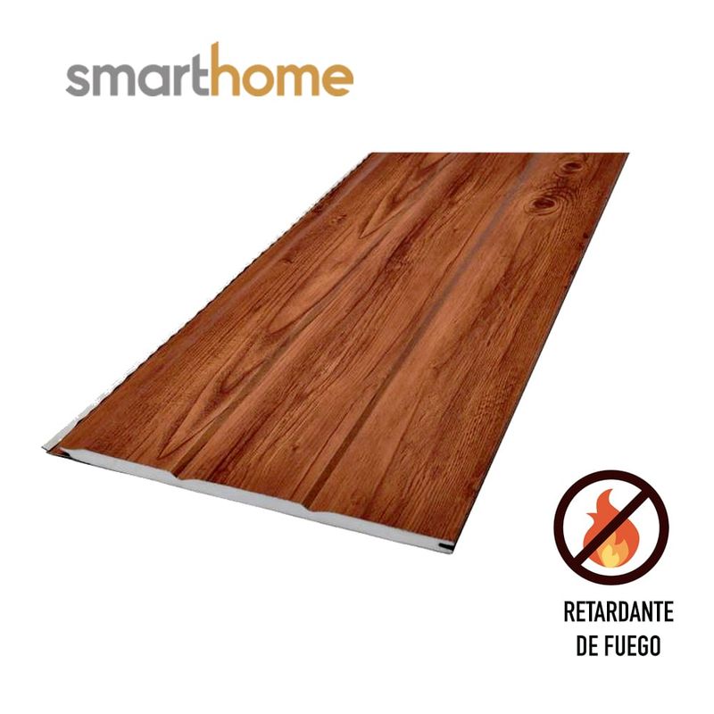 GENERICO - Kit 10 Planchas Siding Metal Extra Grosor 20 mm Color Amazonía