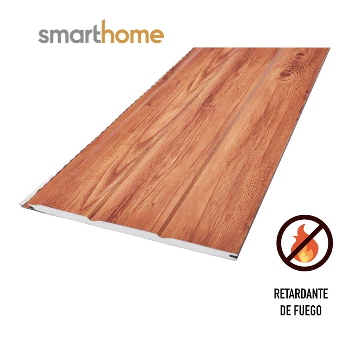 GENERICO - Kit 10 Planchas Siding Metal Extra Grosor 20 mm Color Alpino